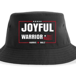 Harris Waltz Joyful Warrior Kamala Harris Tim Walz President Sustainable Bucket Hat