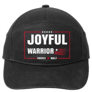 Harris Waltz Joyful Warrior Kamala Harris Tim Walz President 7-Panel Snapback Hat