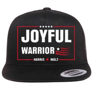 Harris Waltz Joyful Warrior Kamala Harris Tim Walz President Flat Bill Trucker Hat