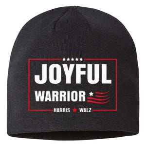 Harris Waltz Joyful Warrior Kamala Harris Tim Walz President Sustainable Beanie