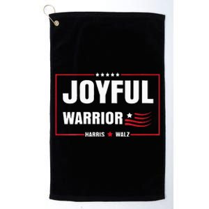 Harris Waltz Joyful Warrior Kamala Harris Tim Walz President Platinum Collection Golf Towel