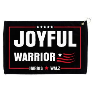 Harris Waltz Joyful Warrior Kamala Harris Tim Walz President Grommeted Golf Towel