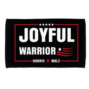 Harris Waltz Joyful Warrior Kamala Harris Tim Walz President Microfiber Hand Towel