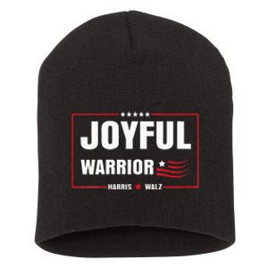 Harris Waltz Joyful Warrior Kamala Harris Tim Walz President Short Acrylic Beanie