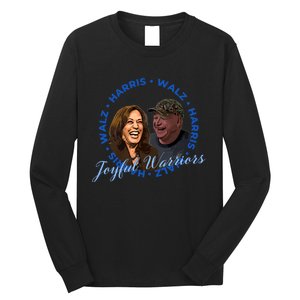 Harris Walz Joyful Warriors Walz Kamala Harris 2024 Long Sleeve Shirt