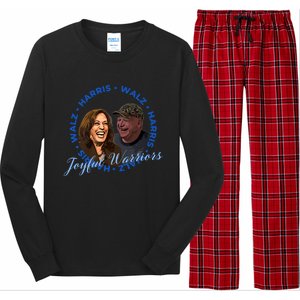 Harris Walz Joyful Warriors Walz Kamala Harris 2024 Long Sleeve Pajama Set