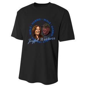 Harris Walz Joyful Warriors Walz Kamala Harris 2024 Performance Sprint T-Shirt