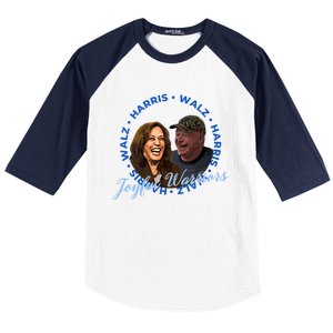 Harris Walz Joyful Warriors Walz Kamala Harris 2024 Baseball Sleeve Shirt