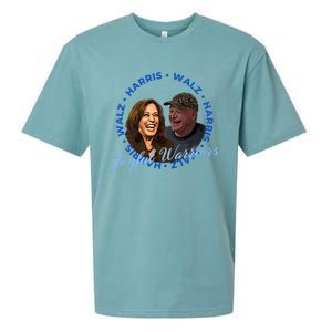 Harris Walz Joyful Warriors Walz Kamala Harris 2024 Sueded Cloud Jersey T-Shirt