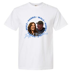 Harris Walz Joyful Warriors Walz Kamala Harris 2024 Garment-Dyed Heavyweight T-Shirt