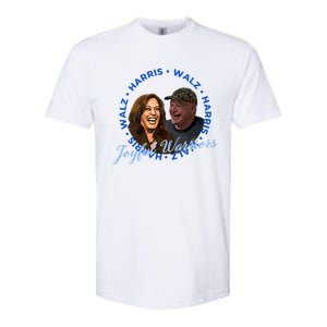 Harris Walz Joyful Warriors Walz Kamala Harris 2024 Softstyle CVC T-Shirt