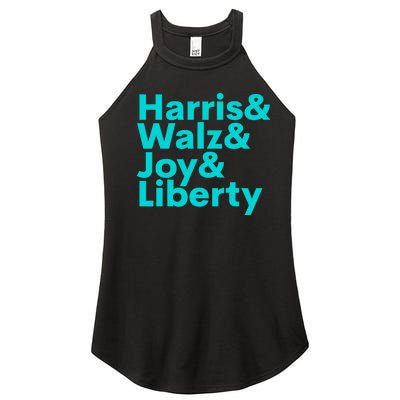 Harris Walz Joy Liberty Harris Walz Waltz 2024 Retro Women’s Perfect Tri Rocker Tank