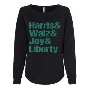 Harris Walz Joy Liberty Womens California Wash Sweatshirt