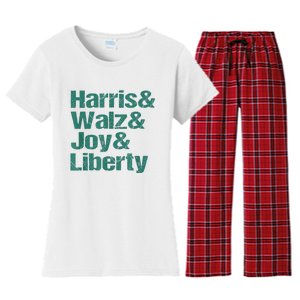 Harris Walz Joy Liberty Women's Flannel Pajama Set