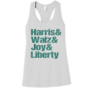 Harris Walz Joy Liberty Women's Racerback Tank