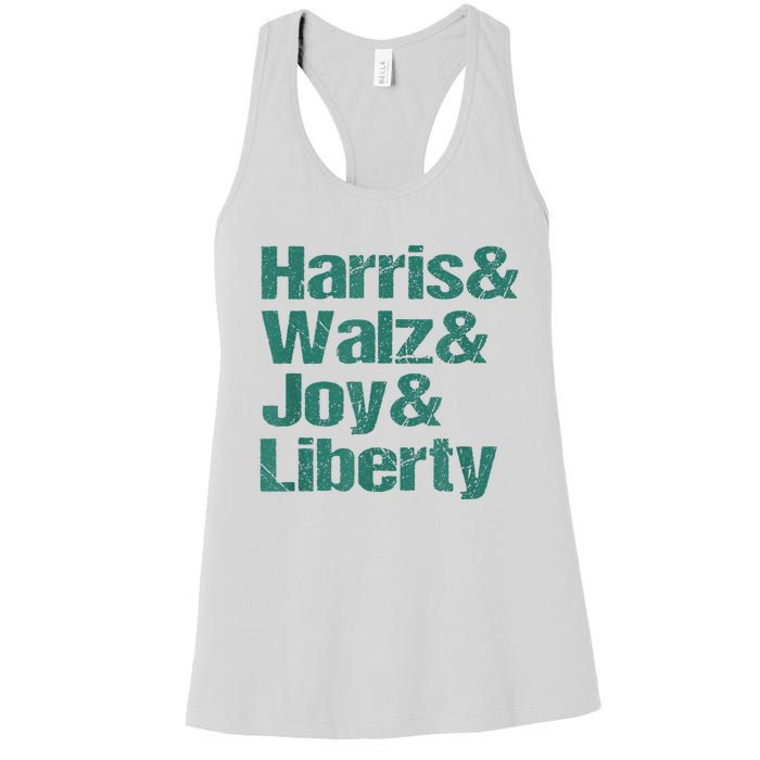 Harris Walz Joy Liberty Women's Racerback Tank