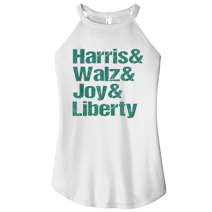 Harris Walz Joy Liberty Women's Perfect Tri Rocker Tank