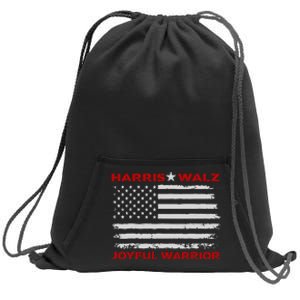 Harris Waltz Joyful Warrior Kamala Harris Tim Walz President Sweatshirt Cinch Pack Bag