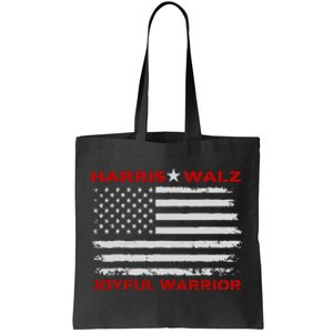 Harris Waltz Joyful Warrior Kamala Harris Tim Walz President Tote Bag