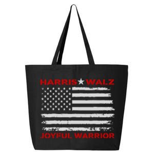 Harris Waltz Joyful Warrior Kamala Harris Tim Walz President 25L Jumbo Tote