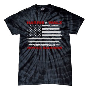 Harris Waltz Joyful Warrior Kamala Harris Tim Walz President Tie-Dye T-Shirt