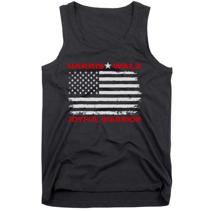 Harris Waltz Joyful Warrior Kamala Harris Tim Walz President Tank Top