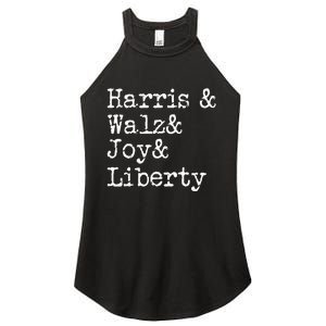 Harris Walz Joy Liberty Vote Kamala Harris President 2024 Women's Perfect Tri Rocker Tank