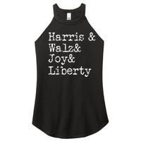 Harris Walz Joy Liberty Vote Kamala Harris President 2024 Women's Perfect Tri Rocker Tank