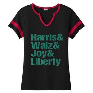 Harris Walz Joy Liberty Ladies Halftime Notch Neck Tee