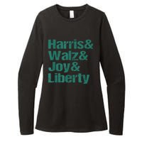 Harris Walz Joy Liberty Womens CVC Long Sleeve Shirt