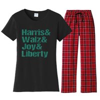 Harris Walz Joy Liberty Women's Flannel Pajama Set