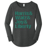 Harris Walz Joy Liberty Women's Perfect Tri Tunic Long Sleeve Shirt