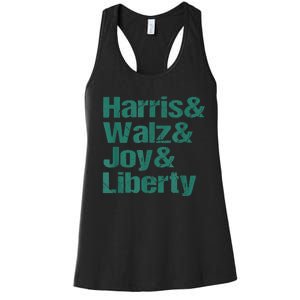 Harris Walz Joy Liberty Women's Racerback Tank