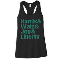 Harris Walz Joy Liberty Women's Racerback Tank