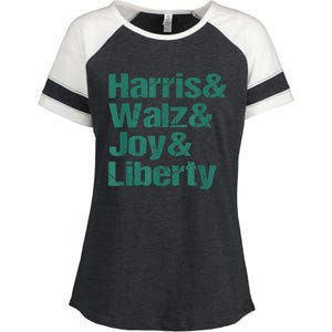 Harris Walz Joy Liberty Enza Ladies Jersey Colorblock Tee