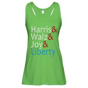 Harris Walz Joy Liberty Vote Kamala Harris President Ladies Essential Flowy Tank