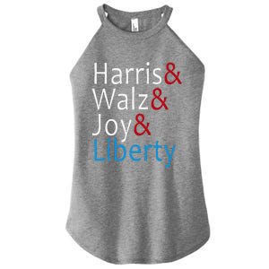 Harris Walz Joy Liberty Vote Kamala Harris President Women's Perfect Tri Rocker Tank