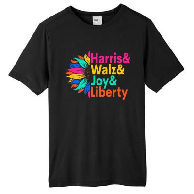 Harris Walz Joy Liberty Sunflower Tall Fusion ChromaSoft Performance T-Shirt