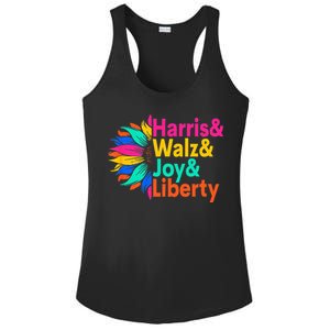 Harris Walz Joy Liberty Sunflower Ladies PosiCharge Competitor Racerback Tank