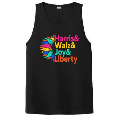 Harris Walz Joy Liberty Sunflower PosiCharge Competitor Tank