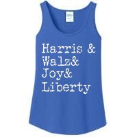 Harris Walz Joy Liberty Vote Kamala Harris President 2024 Ladies Essential Tank