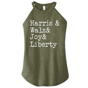 Harris Walz Joy Liberty Vote Kamala Harris President 2024 Women's Perfect Tri Rocker Tank