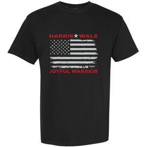 Harris Waltz Joyful Warrior Kamala Harris Tim Walz President Garment-Dyed Heavyweight T-Shirt