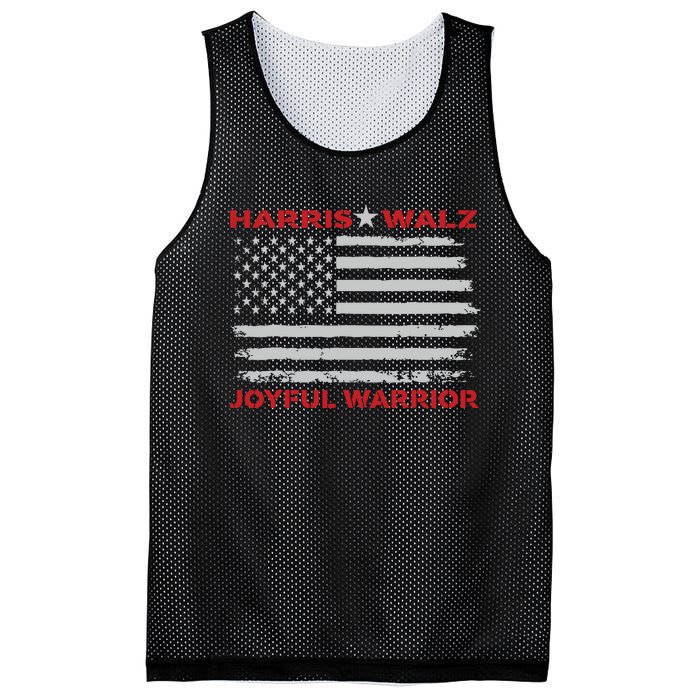 Harris Waltz Joyful Warrior Kamala Harris Tim Walz President Mesh Reversible Basketball Jersey Tank