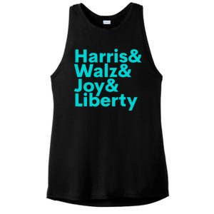 Harris Walz Joy Liberty Harris Walz Waltz 2024 Retro Ladies PosiCharge Tri-Blend Wicking Tank