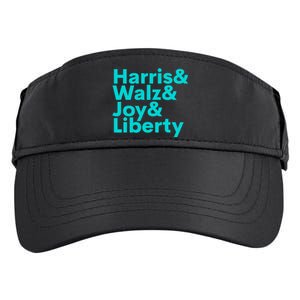 Harris Walz Joy Liberty Harris Walz Waltz 2024 Retro Adult Drive Performance Visor