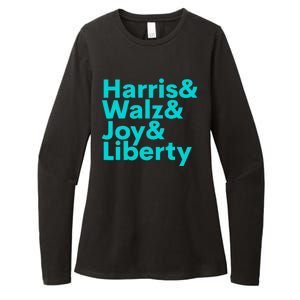 Harris Walz Joy Liberty Harris Walz Waltz 2024 Retro Womens CVC Long Sleeve Shirt