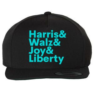 Harris Walz Joy Liberty Harris Walz Waltz 2024 Retro Wool Snapback Cap