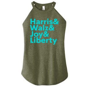 Harris Walz Joy Liberty Harris Walz Waltz 2024 Retro Women's Perfect Tri Rocker Tank