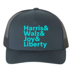 Harris Walz Joy Liberty Harris Walz Waltz 2024 Retro Yupoong Adult 5-Panel Trucker Hat